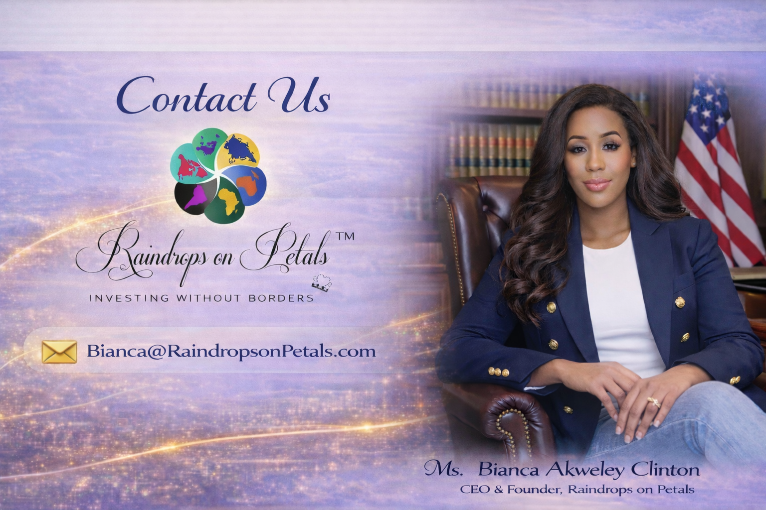 Home raindrops on petals bianca